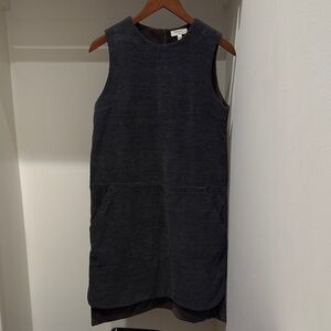 BILLY REID Charcoal and Brown Shift Dress Sz S